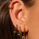 Brinco Argola Jax - Ouro 18K | SILLENE - uso