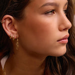 Brinco Argola Jax - Ouro 18K | SILLENE - uso