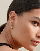 Brinco Argola Link - Ouro 18K | SILLENE
