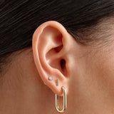 Brinco Argola Link - Ouro 18K | SILLENE