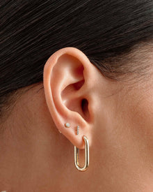 Brinco Argola Link - Ouro 18K | SILLENE
