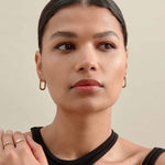 Brinco Argola Link - Ouro 18K | SILLENE