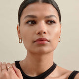 Brinco Argola Link - Ouro 18K | SILLENE