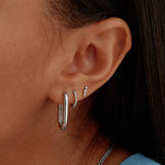 Brinco Argola Link - Prata | SILLENE