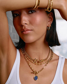 Brinco Argola Link-Up Grande - Ouro 18K - detalhe 04 | SILLENE