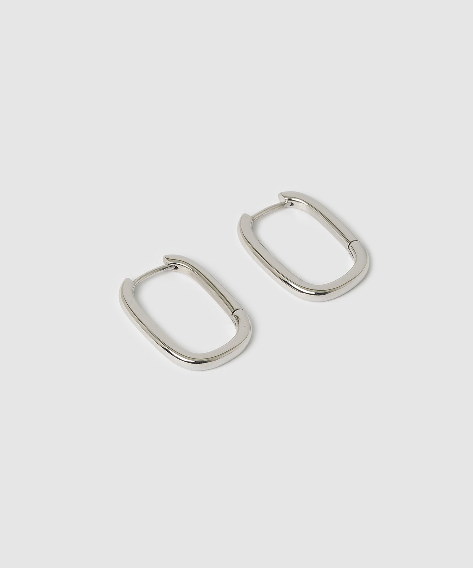Brinco Argola Link-Up Grande - Prata | SILLENE