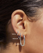 Brinco Argola Link-Up Grande - Prata - detalhe 02 | SILLENE