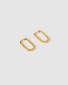 Brinco Argola Link-Up Médio - Ouro 18K | SILLENE