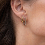 Brinco Argola Link-Up Médio - Ouro 18K - detalhe 04 | SILLENE