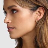 Brinco Argola Link-Up Pequeno - Ouro 18K - detalhe 03 | SILLENE