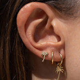Brinco Argola Luka - Ouro 18K | SILLENE