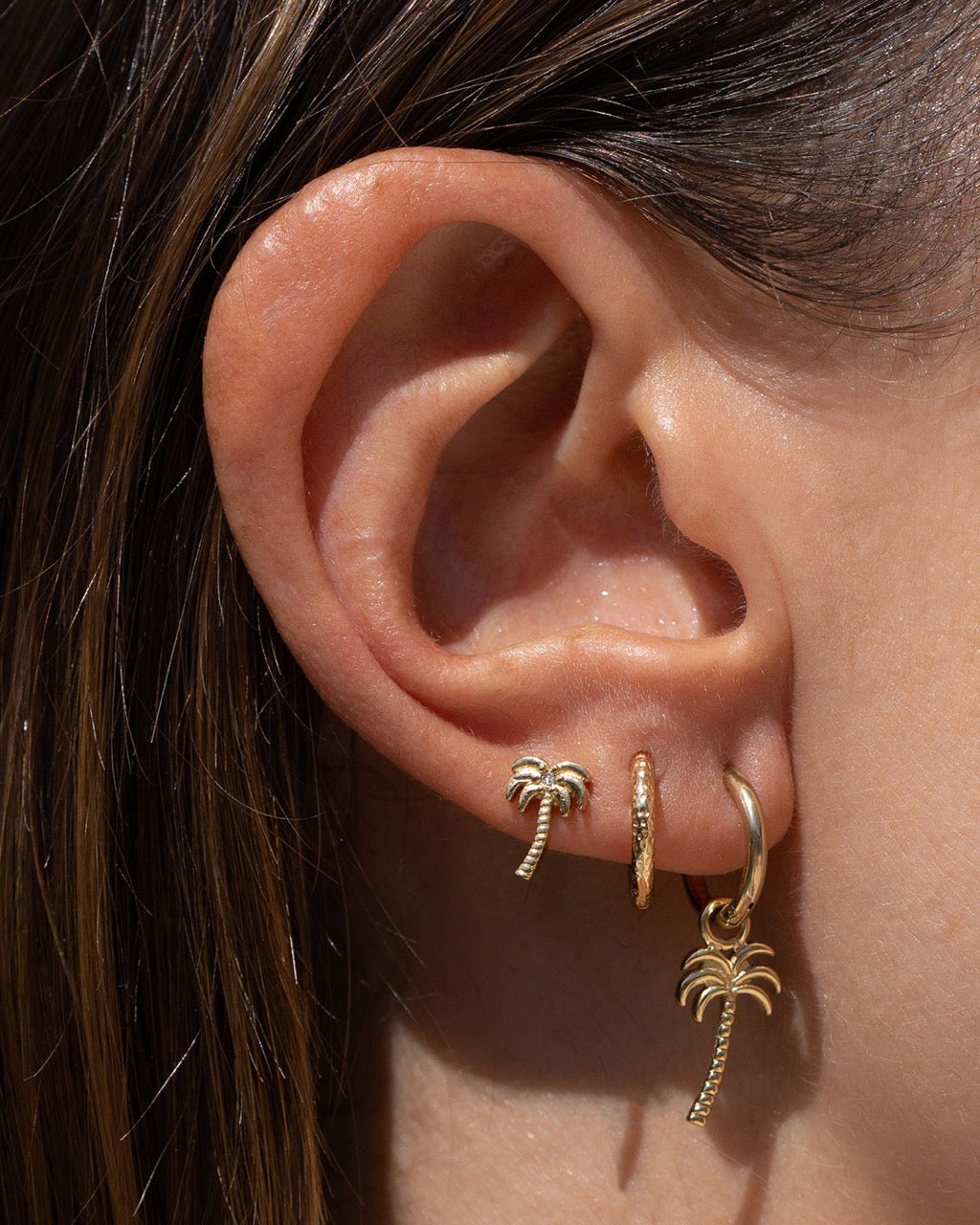 Brinco Argola Luka - Ouro 18K | SILLENE