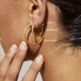 Brinco Argola Luka - Ouro 18K | SILLENE