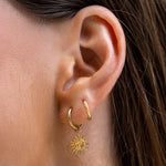 Brinco Argola Luka - Ouro 18K | SILLENE