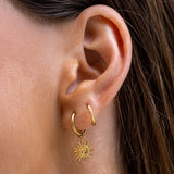 Brinco Argola Luka - Ouro 18K | SILLENE