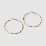 Brinco Argola Maddy - Ouro 18K | SILLENE - Grande - 60mm
