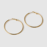 Brinco Argola Maddy - Ouro 18K | SILLENE - Maxi - 50mm