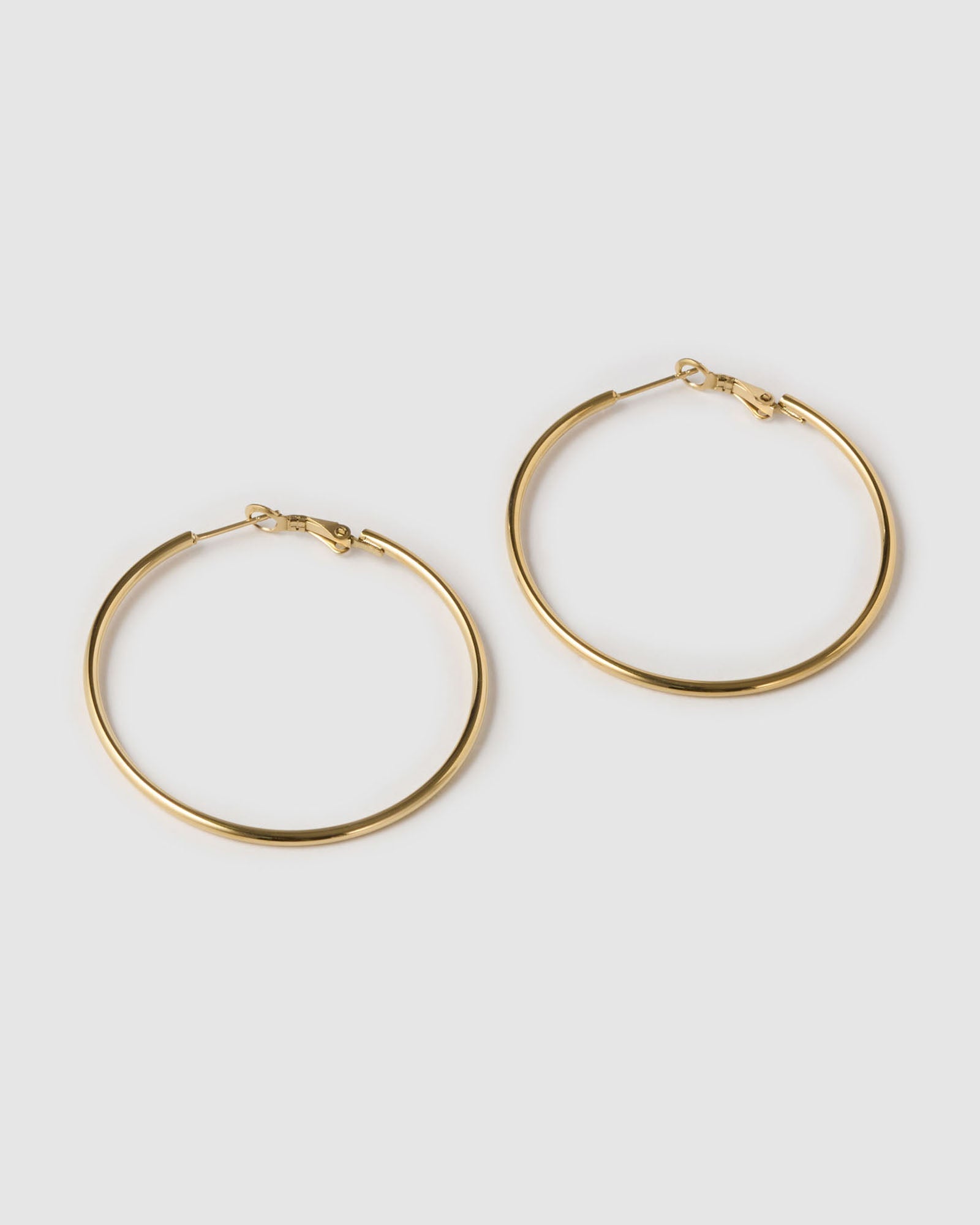 Brinco Argola Maddy - Ouro 18K | SILLENE - Maxi - 50mm