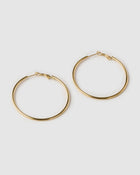 Brinco Argola Maddy - Ouro 18K | SILLENE - Maxi - 50mm