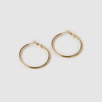 Brinco Argola Maddy - Ouro 18K | SILLENE - Midi - 40mm