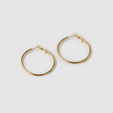 Brinco Argola Maddy - Ouro 18K | SILLENE - Midi - 40mm