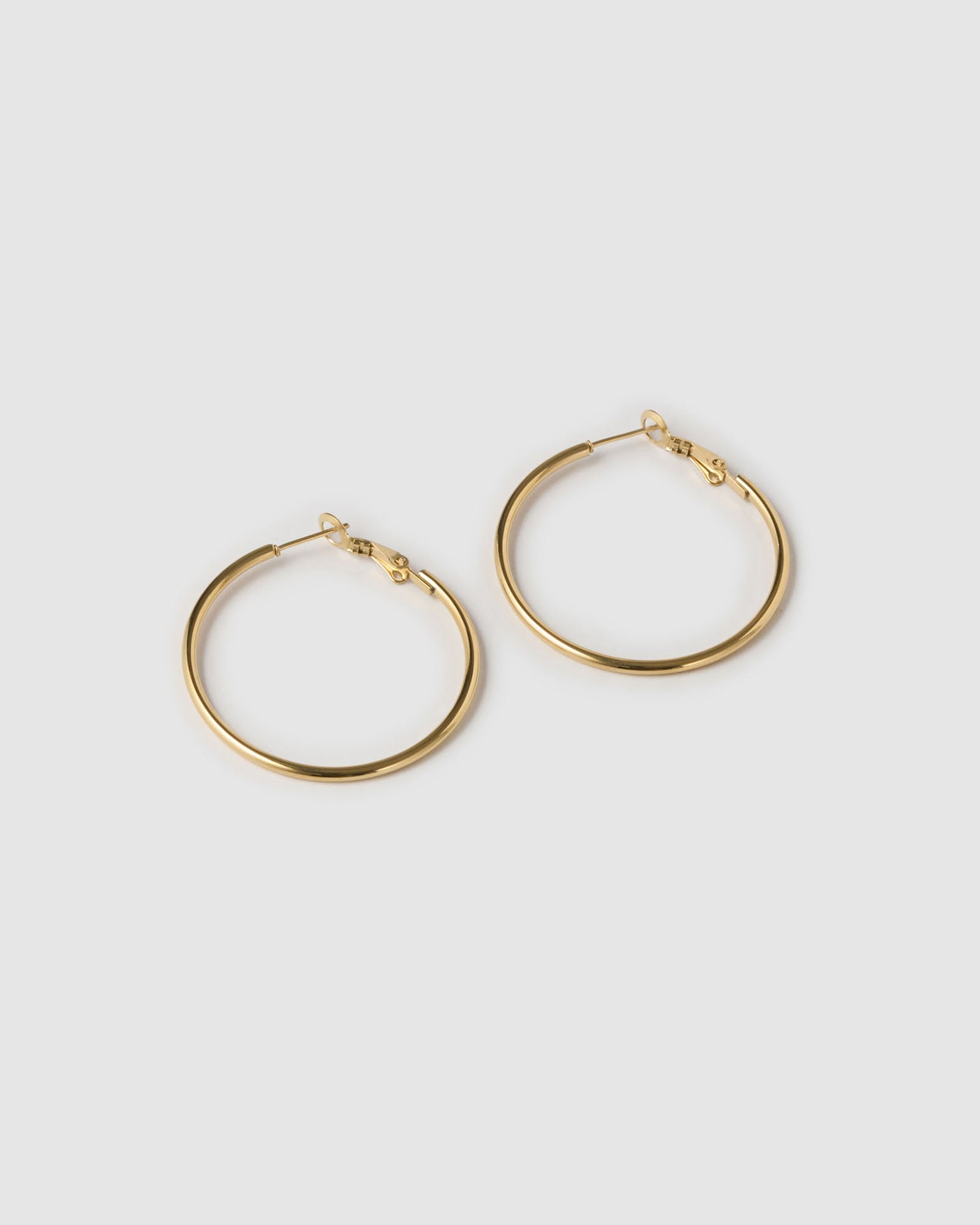Brinco Argola Maddy - Ouro 18K | SILLENE - Midi - 40mm