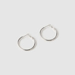 Brinco Argola Maddy - Prata | SILLENE - Mini - 30mm