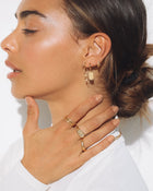 Brinco Argola Mendoza - Ouro 18K | SILLENE - uso