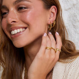 Brinco Argola Mika - Ouro 18K | SILLENE - uso