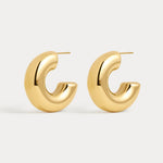 Brinco Argola Noemi - Ouro 18K | SILLENE
