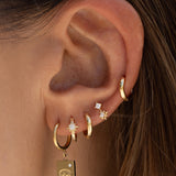 Brinco Argola Nova - Ouro 18K | SILLENE - uso