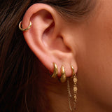 Brinco Argola Paloma - Ouro 18K | SILLENE - uso