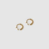 Brinco Argola Papaya com Esmalte - Coco - Ouro 18K | SILLENE