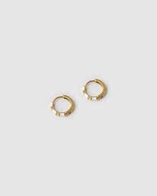 Brinco Argola Papaya com Esmalte - Coco - Ouro 18K | SILLENE