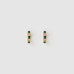 Brinco Argola Papaya com Esmalte - Kiwi - Ouro 18K - detalhe 04 | SILLENE