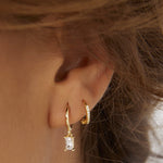 Brinco Argola Pip - Ouro 18K | SILLENE - uso