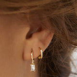 Brinco Argola Pip - Ouro 18K | SILLENE - uso