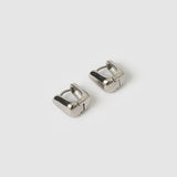 Brinco Argola Quadrada Tess - Prata | SILLENE
