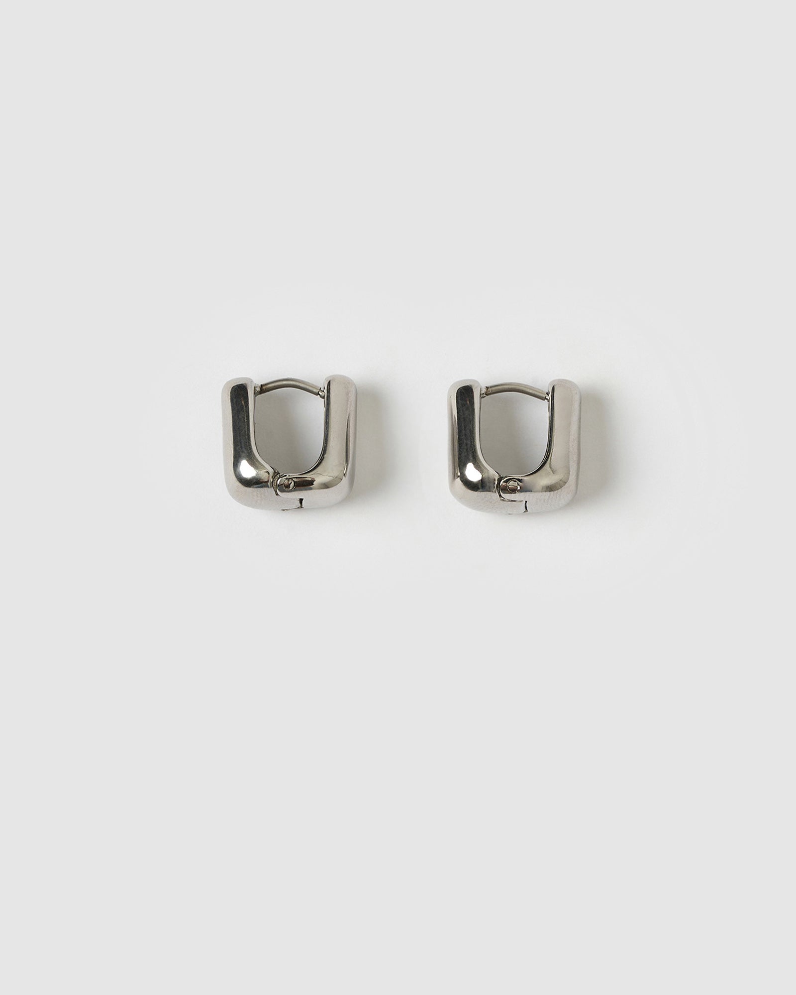 Brinco Argola Quadrada Tess - Prata | SILLENE