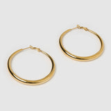Brinco Argola Riley Grande - Ouro 18K | SILLENE
