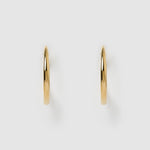Brinco Argola Riley Grande - Ouro 18K | SILLENE