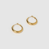 Brinco Argola Riley Pequena - Ouro 18K | SILLENE