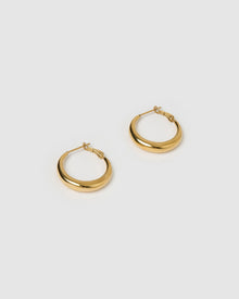 Brinco Argola Riley Pequena - Ouro 18K | SILLENE