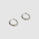 Brinco Argola Riley Pequena - Prata | SILLENE