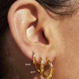 Brinco Argola Shia - Ouro 18K | SILLENE