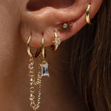 Brinco Argola Shia - Ouro 18K | SILLENE