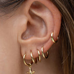 Brinco Argola Shia - Ouro 18K | SILLENE