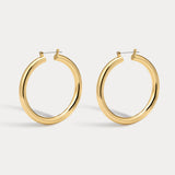Brinco Argola Tubular Amalfi - Ouro 18K | SILLENE