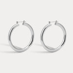Brinco Argola Tubular Amalfi - Prata | SILLENE