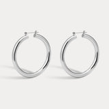 Brinco Argola Tubular Amalfi - Prata | SILLENE
